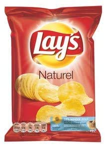 Lay's Natural Chips 40 g 20x Total Weight 800 g