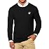 Arvilhill Men's Christmas Sweater Knitted Gentle Embroidery Print Holiday Pullover (S-XXL)