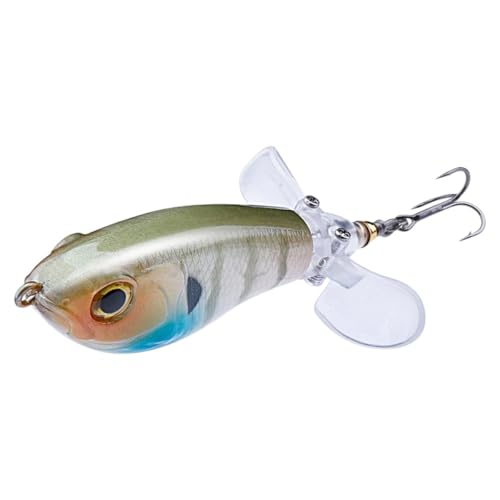 Whopper Popper 65mm80mm SuRIFace with BKK Hooks Fishing Lure for Bass, Pike, Musky