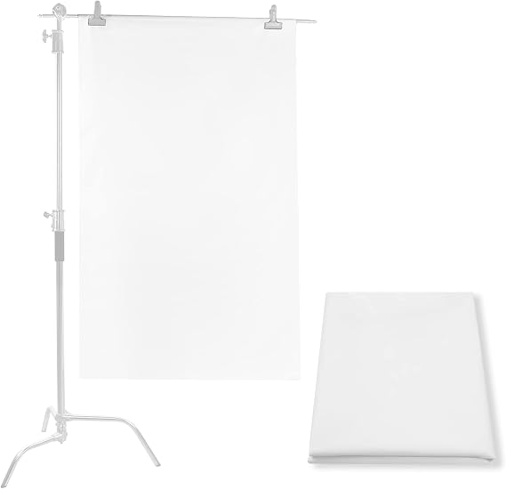 Selens 1 Yard x 67 Inch / 1M x 1.7M Diffusion Fabric, Nylon Silk White Seamless Light Modifier for Photography Lighting, Softbox and Light Tents