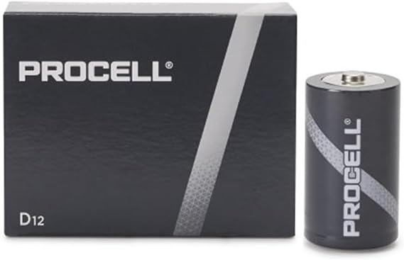 DURACELL PC1300 Alkaline Battery, D, 1.5V (Pack of 12)