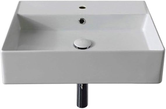 Scarabeo 5111-One Hole Bathroom Sink, One Size, White