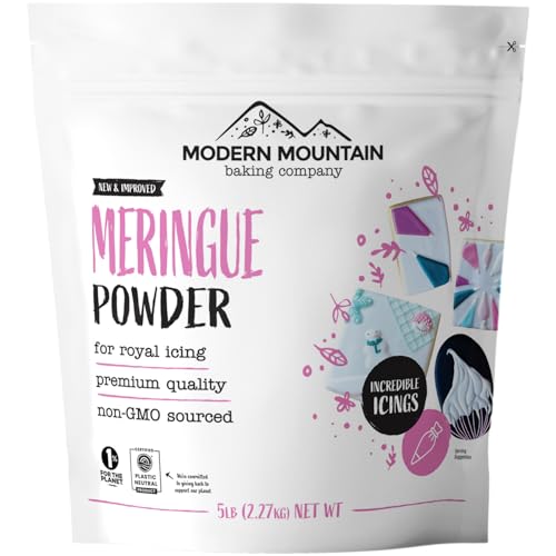 Meringue Powder 5lb For Royal Icing, Premium Quality, High Egg White Formula, Create Incredible Royal Icing or Frosting for Sugar Cookies, Naturally Flavored, Verified Gluten Free, Non-GMO Sourced