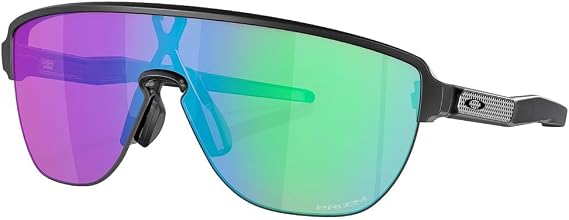 Oakley Corridor Sunglasses, Matte Black Ink Frame, Prizm Golf Lenses, Semi-Rimless Shield, Lightweight O Matter, Unobtainium Nosepad, Ideal for Golf (OO9248-0942)