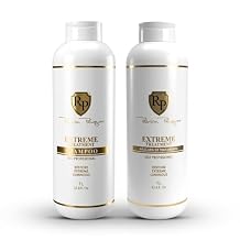 Robson Peluquero Extreme Hair Care Set - Shampoo + Mask (2 x 1L) | PH-Balancing System for Dry & Damaged Hair, Deep Repair, Elasticity, Shine & Strength, Keratin & Collagen Tratamiento Para El Cabello