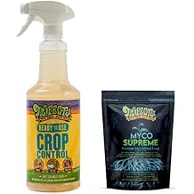 Trifecta Natural Grower Discounted Bundle Pack: Crop Control and Myco Supreme Root Enhancer - Help Defeat Mildew, Mold, Mites and Boost Your Roots to Increase Nutrient Uptake (32 oz and 2 oz)
