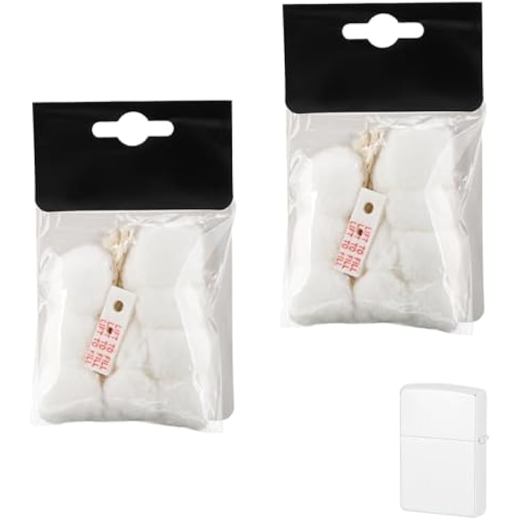 Cotton Compatible with Zippo Lighter,2 Pack,Replacement Parts Comaptible with Zippo AccessoriesCotton,Felt Pad,Wick