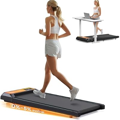 Walking Pad with Incline and Handle Bar, 2.5 HP Quiet Under Desk Treadmills for Home Small, Portable Walking Pad Treadmill with Handles, Compact Treadmills with Remote Control, LED Display