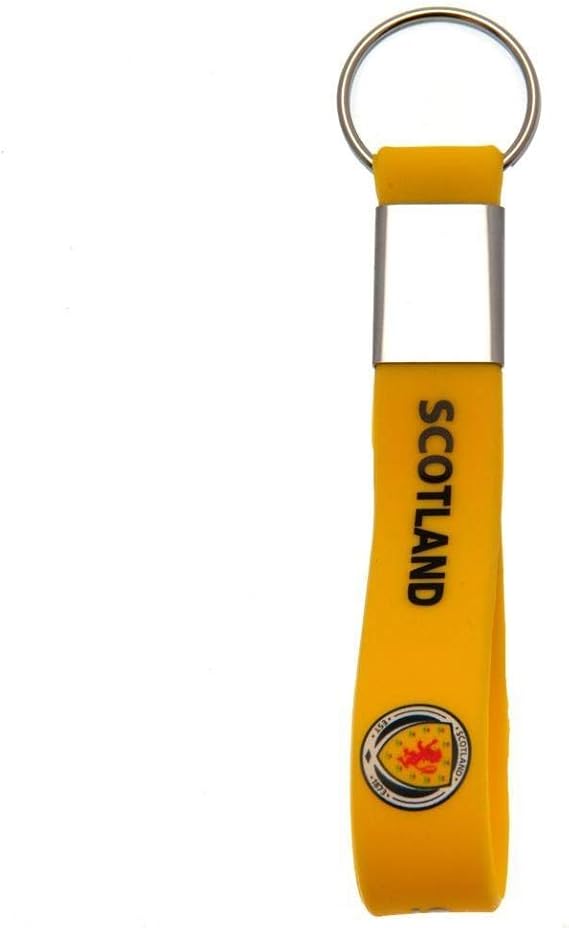 Scotland FA Silicone Keyring (One Size) (Yellow)