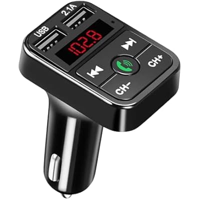 Black | Dual USaB Handsfree Wireletss Bluetuth Car Fm Transmitter Auto Raydio Mp3 Player USaB 2.1A Car Phone New 2026 High for Reliable Electronic Component, Precision, Stable Performance