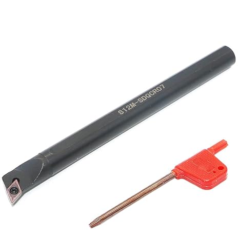 1pcs 93 Degree Right Hand S12M-SDQCR07 with Insert DCMT21.51 Carbide Insert Tool Lathe Carbide