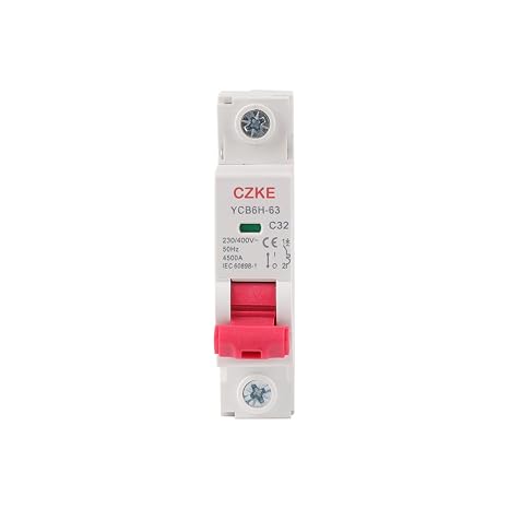 18mm Miniature Circuit Breaker MCB 1-4 Pole Din Rail Mount Breaking Capacity 1A/3A/4A/6A/10A/16A/20A/25A/32A(1A)