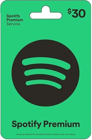 Spotify Physical Gift Card - $30
