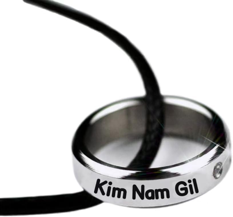 Kim Nam Gil Ring, Name, Birthday, Ring, Necklace, Korean Actor, Black String, Anniversary, Cheering, Kim Namgil Goods, Womens, Mens, Gift, Korean Drama, Korean Fashion, Accessories, Cheering