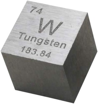 Tungsten Metal Cube 99.95% Engraved Periodic Table W Specimen