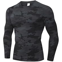 SPVISE 1 or 3 Pack Men's Compression Shirts Long Sleeve Workout Gym T-Shirt Running Top Cool Dry Sports Baselayer Undershirts