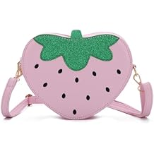 Strawberry Shape Purse Cute Strawberry Shoulder Handbag Fruit Shaped Purse Bag