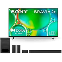 Sony BRAVIA 2 II 55-Inch 4K Ultra HD Smart TV (K-55S20M2, 2025) & BRAVIA Theater System 6 5.1ch Home Theater Sound Bar Bundle