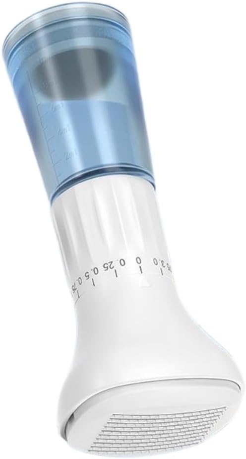 Derma Stamp with Liquid Storage Bottle,140 Titanium Micro Needle Stamp, Professional Microneedling Tool for Hair, Beard, and Skin Care for Men & Women - S2-140