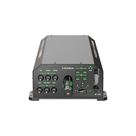MOZA AY210 Force Feedback YOKE Base Flight Simulator FFB Controls, Black
