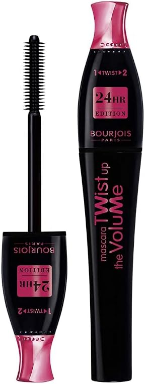 2 x Bourjois Paris Twist Up the Volume 24hr Edition Mascara 8ml - 23 Black