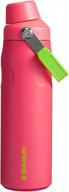 Stanley IceFlow Aerolight Fast Flow Water Bottle 24 oz | Angled Spout Lid | Lightweight and Leakproof for Travel and Sports | Insulated Stainless Steel | BPA-Free (Hibiscus)