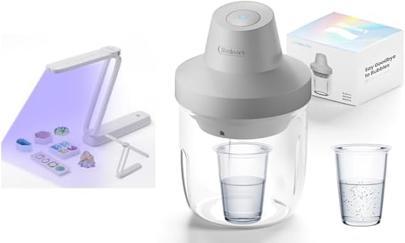 Resiners Resin Bubble Remover UV Light - 93kPa Vacuum Degassing Chamber for Epoxy Resin Molds Casting, Arts Crafts,Resin Molds, Jewelry Making