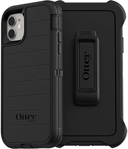 OtterBox Defender Series Screenless Edition Case for iPhone 11 Only - Holster Clip Included - Microbial Defense Protection - Retail Packaging - Black