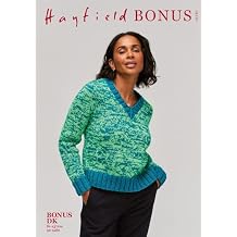 Hayfield Bonus DK Fashion Fusion Sweater Knitting Pattern - Easy Level