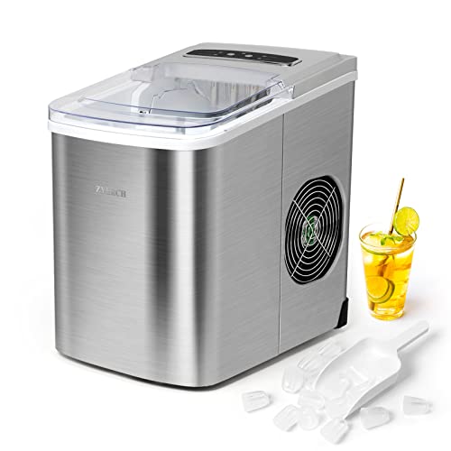 Countertop Ice Maker - 26lb Ice Daily, LargeSmall Ice Option, Easy to Clean, Perfect for Home, Office, Party & Patio