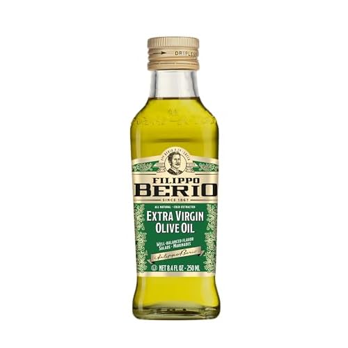 Filippo Berio Extra Virgin Olive Oil, 8.4 Ounce Glass Bottle, Contains Polyphenols