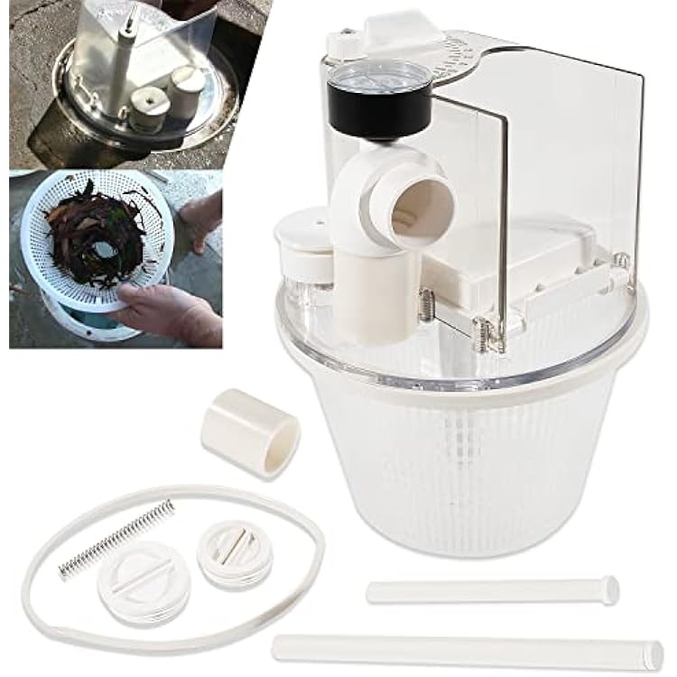 Replace for R211100 Vac-Mate Pool Cleaner Dispenser BoxMulti-Function Vacuum Skimmer Attachment Replacement, Includes Strainer Basket, Pressure Gauge