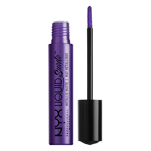 NYX PROFESSIONAL MAKEUP Liquid Suede Metallic Matte Lipstick - Ego Bright Purple