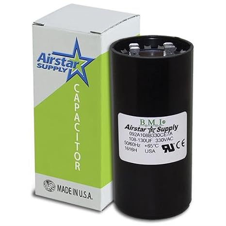 11063 - OEM Replacement Motor Start Capacitor 330 Volt 108-130 MFD