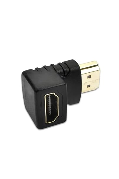 270 Derece Açı HDMI 1080P HDTV Kablo Adaptörü Dönüştürücü Siyah, Drwl270drc1x