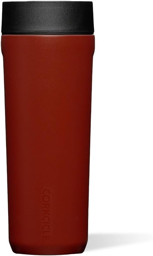 Corkcicle Commuter Cup 17 oz Travel Mug with 360 Sip Lid, Brick