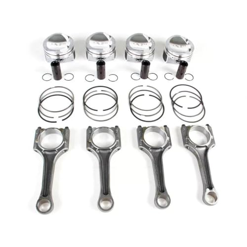 1.8T Pistons Rings and Connecting Rod 23MM Compatible with CC A3 A4 A5 TT Models Fits 06H107065CP 06H198401 06H 107 065 CP Engine Parts