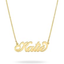 oNecklace - Carrie Necklace - Sterling Silver 925, 14k Gold & Rose Gold Plating - Custom Name Jewelry - Christmas Gifts for Women, Mother's Day, Birthday, Valentine's Day