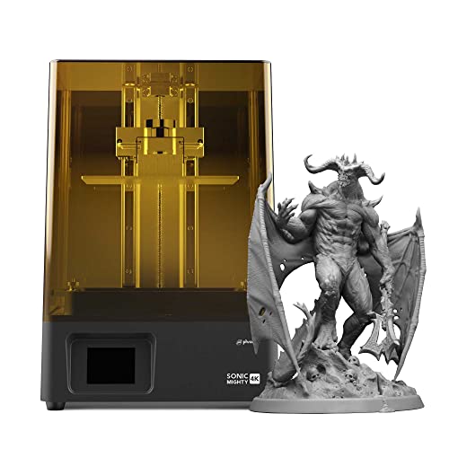 Phrozen Sonic Mighty 4K Large LCD Resin 3D Printer, L7.9 x W4.9 x H8.7 Printing Volume, 9.3 Mono LCD Screen & 22cm Z-axis, Matrix LED UV Light Tech, Large 3D Models, Miniatures,Tabletops