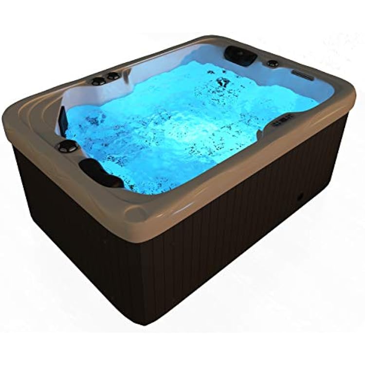 2 Two Person Outdoor Hydrotherapy Bathtub Hot Bath Tub Whirlpool SPA SYM6012A with Hard Top Cover