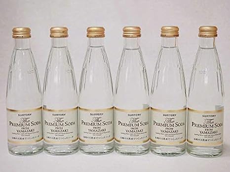 Premium Soda, Yamazaki Natural Water, Suntory Bottle, 8.5 fl oz 240 ml x 6