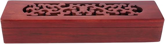 Vietnam Nanmu Chopsticks Lying Incense Assorted Hollow Incense Buddhist Supply Storage Coffin Box Ash Catcher (Hollow Section)