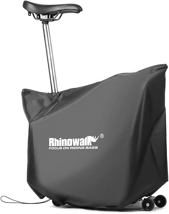 Rhinowalk Folding Bike Cover for BROMPTON Lightweight Dust Cover with Dual Zipper Opening, Adjustable Bottom Straps, Compact Storage Bag Fits BROMPTON Folding Bicycles