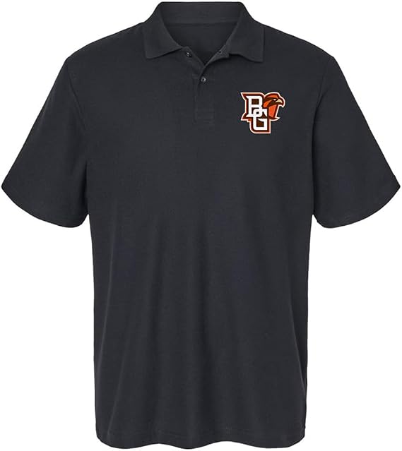 Georgia College Official NCAA Men's 100% Cotton Knit Polo Short Sleeve Shirt, Primary Logo Collection