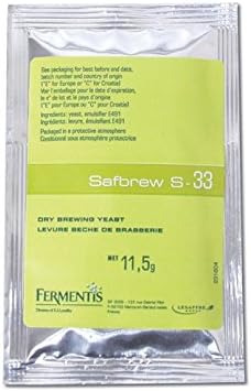 Fermentis Dry Yeast - Safbrew S-33 (11.5 g) (Pack of 10)