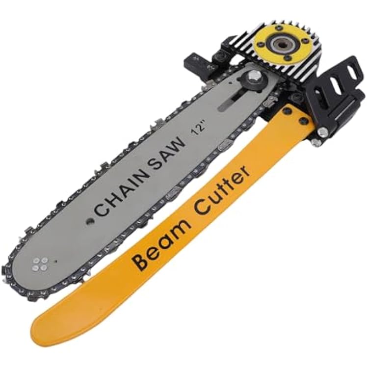 FTVOGUE Beam Cutter Attachment 12 Inch Cutting Depth for 7-14 and 8-12 Inch Wormdrive Saws with Vertical Blade and Dust Guard for Beam Log Column Cutting