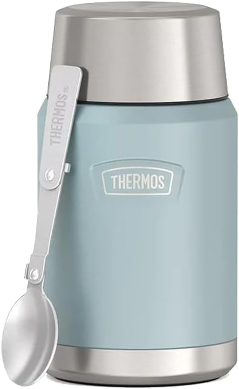 Glacier-24 oz Stainless Steel Food Jar w/Spoon