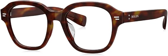 BOLON Men lrregular Shape Prescription Eyeglass Frames BJ3201 Siam 51mm | Exclusive Eyewear Brand of EssilorLuxottica, Iconic Eyewear Frames from BOLON