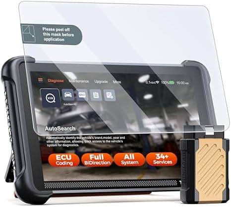THINKSCAN 689BT Bidirectional OBD2 Scanner Diagnostic Tool with Tempered Glass Screen Pro Tector, All-System, 34+ Services, Lifetime Free Update