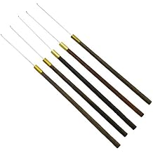 EmbroideryMaterial Hand Embroidery Iron Needle for Embroidery, Beading, Aari Embroidery, Sewing, Knitting & Silk Work (Style A, 5 Pieces)